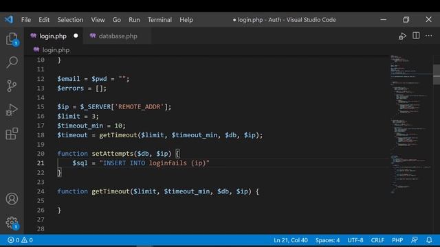 PHP Login - Limit + Timeout mit DATABASE (Anzahl der fehlgeschlagenen Login-Versuche begrenzen) смотреть онлайн