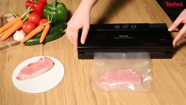 Automatická vakuová balička potravin do folie Tefal Classic VT254070 černá - návod na použití. смотреть онлайн