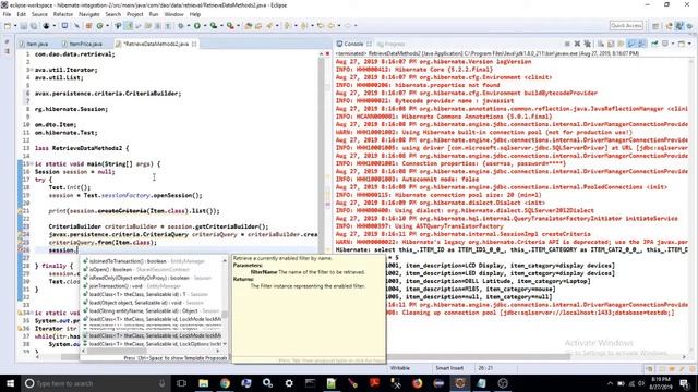 Hibernate - Techniques to fetch data [ GET, LOAD, CRITERIA, HQL, SQL, NAMED Query] смотреть онлайн