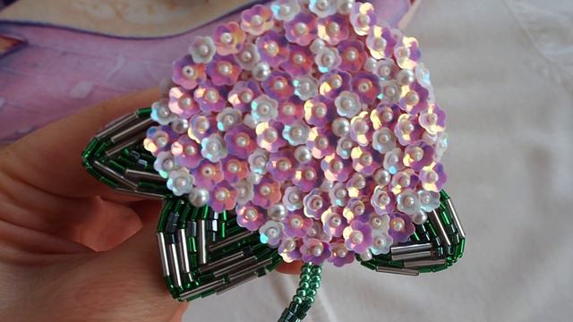 Hydrangea brooch (Брошь Гортензия) 2 смотреть онлайн