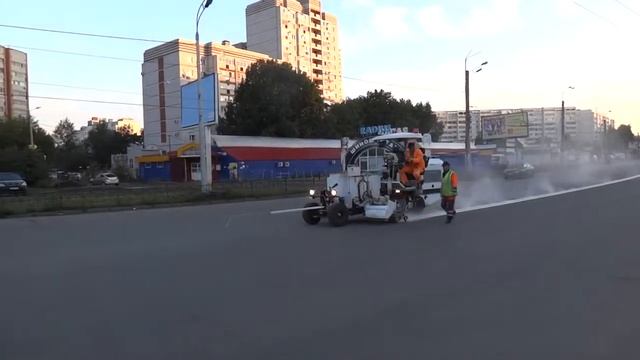 Разметка термопластиком смотреть онлайн