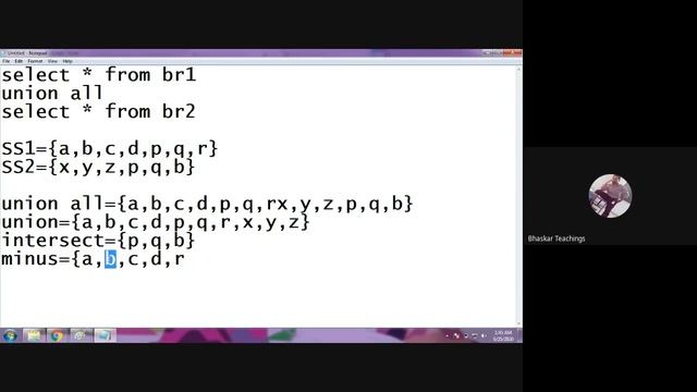 SQL for beginners | SET Operations in Oracle | смотреть онлайн