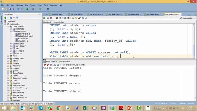 NOT NULL CONSTRAINT / SQL для начинающих с нуля до сертификата Oracle смотреть онлайн