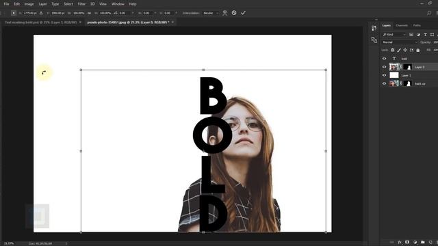 Text Masking Effect | Photoshop Tutorial | Typography смотреть онлайн