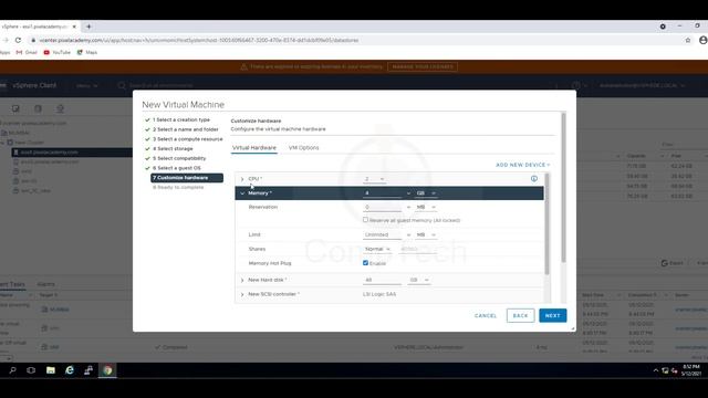 How to Create a Virtual Machine Using vSphere Client 7.0 | Vcenter Server 7.0.1 смотреть онлайн