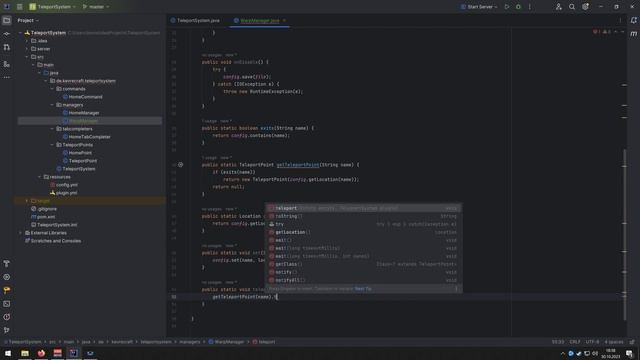 TeleportSystem - WarpManager Thread! Minecraft 1.20.2 Plugin Programmieren in IntelliJ [Teil 12] смотреть онлайн