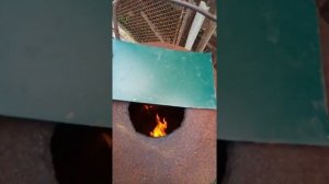 ПЕЧЬ ИЗ ГАЗОВОГО БАЛОНА НА ПЕЛЛЕТАХ СОБСТВЕННОГО ПРОИЗВОДСТВА   СЕРИЯ № 5