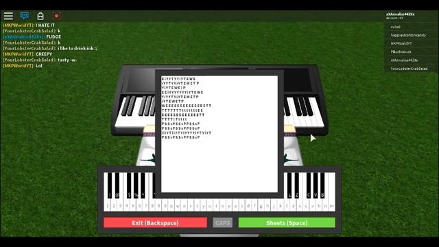 ROBLOX Piano video | Believer by Imagine dragons + Sheets смотреть онлайн