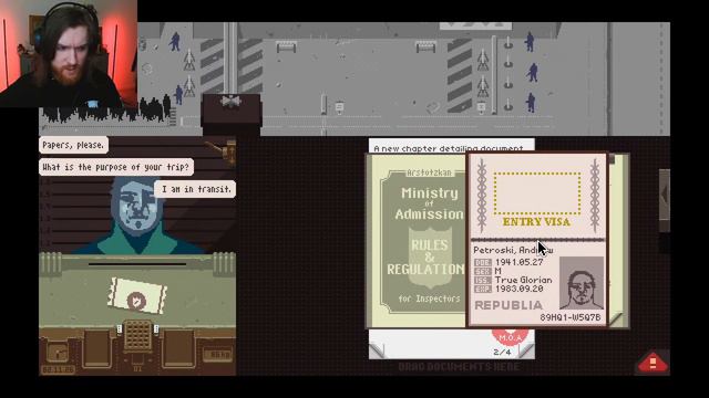Papers Please - I'm letting everyone into this 'wonderful' country! смотреть онлайн