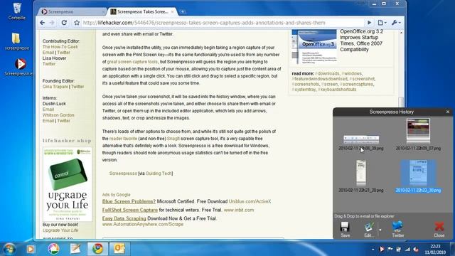 Screenpresso autoscroll Demo смотреть онлайн