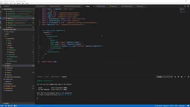 ReactJS Course - #22 - Private Route - Arabic عربي смотреть онлайн