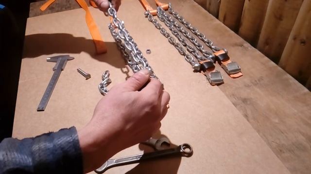 Цепи противоскольжения своими руками, Chains, with their own hands, low cost, wheels, смотреть онлайн