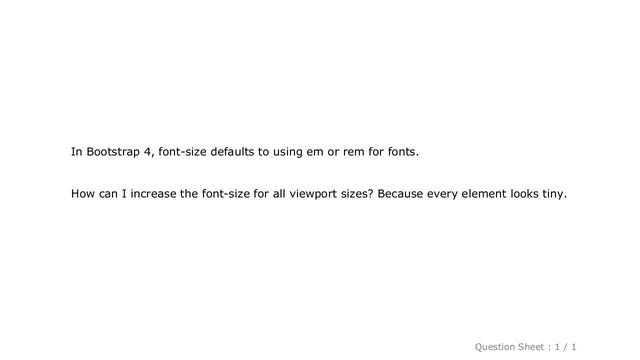 CSS : How to increase font-size in Bootstrap 4? смотреть онлайн