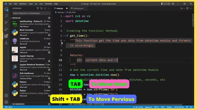Auto DocString Extension || Visual Studio Code смотреть онлайн