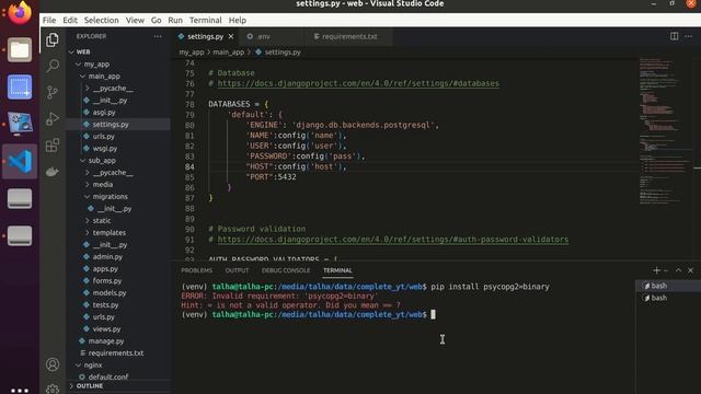 Connect Django with AWS RDS PostgreSQL | Django AWS deployment part 4 смотреть онлайн