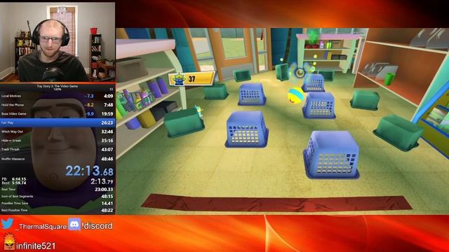 Toy Story 3: The Video Game Story Mode 100% Speedrun - (45:47) смотреть онлайн