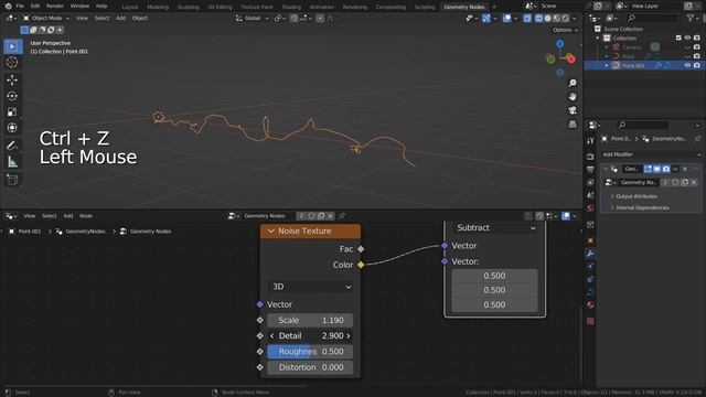 Blender Tutorial - Random curve shape with geometry nodes смотреть онлайн