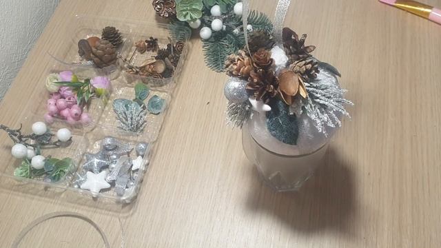 Как сделать новогодний шар в серебре. смотреть онлайн