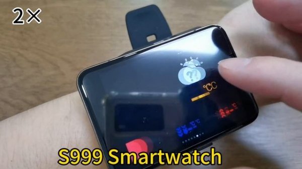 S999 Smartwatch Android 9.0 OS 2.88 inch Screen VS LOKMAT APPLLP MAX LEMFO Ticwatch