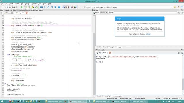 python + Qt under windows + example code (Winpython) смотреть онлайн