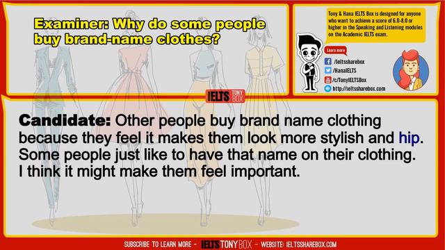 ✪ IELTS Speaking Part 2, 3 (Band 7.0 - 8.0): Topic 18 - Clothing and Fashion смотреть онлайн