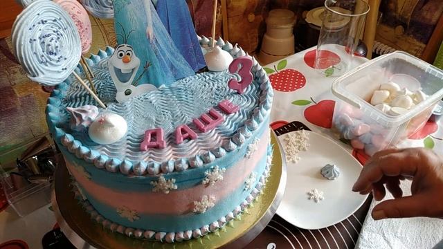 КАК УКРАСИТЬ ТОРТ . НА ДЕНЬ РОЖДЕНИЯ ДЕВОЧКЕ смотреть онлайн