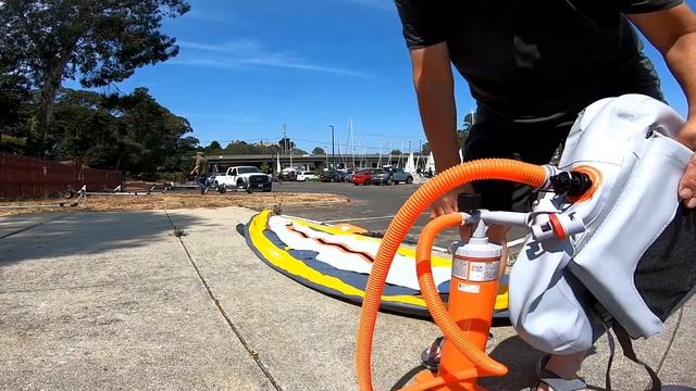 Decathlon Itiwit X100+ drop stitch floor inflatable kayak unbagging and setup смотреть онлайн