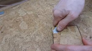 Пробковый пол. Устранение вмятины, изъяна.