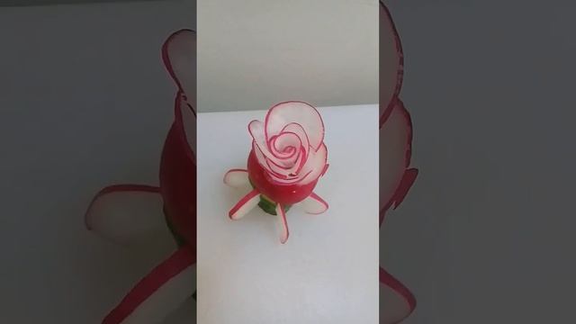 vegetable carving/radish garnish❤? смотреть онлайн