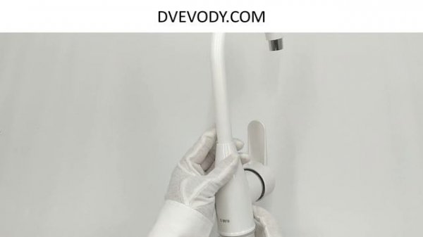 Смеситель для кухни пластиковый белый Sanitary Wares Brinex 35W 007