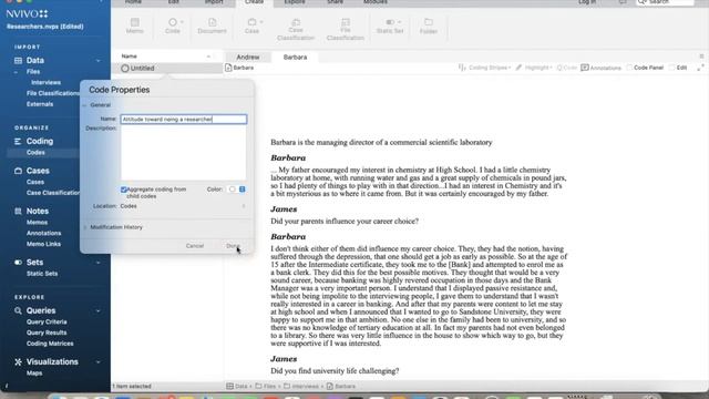 NVivo R1 (Mac) - Coding purpose, coding process, and how to perform interactive coding in NVivo смотреть онлайн