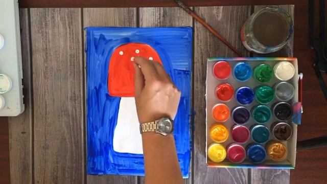 Рисование для малышей 3+ Рисуем Гриб-Домик для Гномика смотреть онлайн