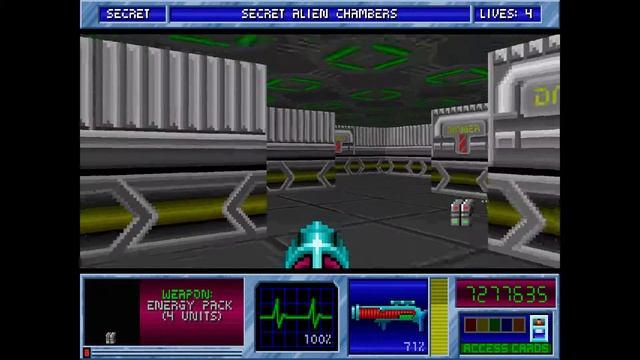 Blake Stone Aliens of Gold HD - E1M10 Secret Alien Chambers - Veteran - All Secrets смотреть онлайн