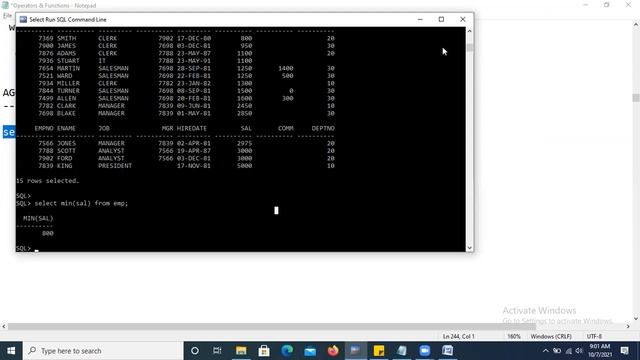 Oracle SQL PLSQL | session 9 | Sql Functions смотреть онлайн
