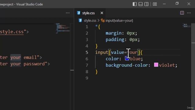 Attribute selectors in CSS Explained - Lecture 53 | The Complete HTML and CSS course for beginners смотреть онлайн