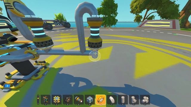 Как собрать крутой Бэт-Мотоцикл  в Scrap Mechanic Часть #1 .)) скрап механик #scrapmechanic