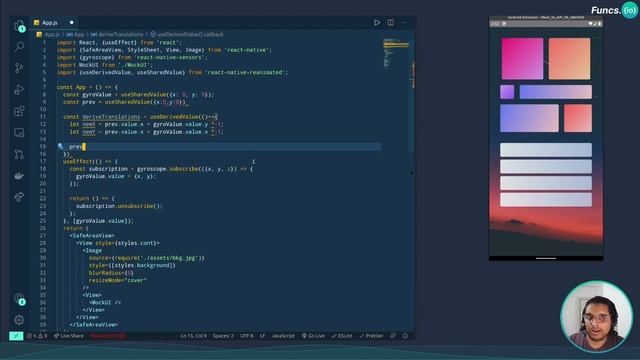Perspective Animation using Gyroscope in React Native ⚛️ смотреть онлайн