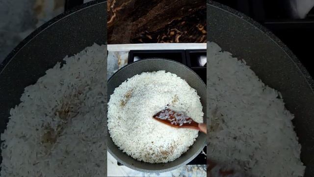 процесс приготовления плова.