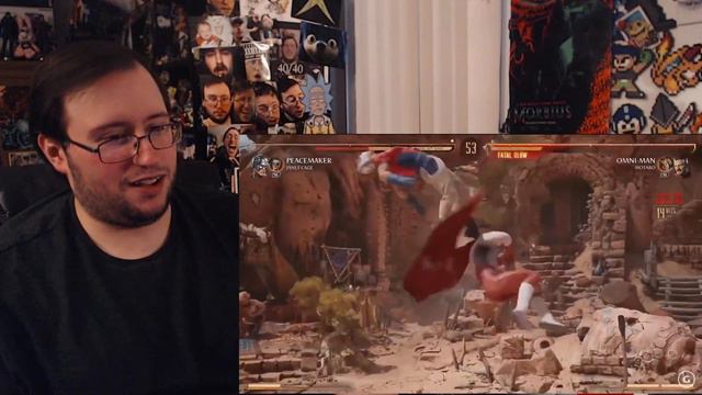 Gor's "Mortal Kombat 1" Peacemaker vs Omni-Man High Level Gameplay REACTION смотреть онлайн
