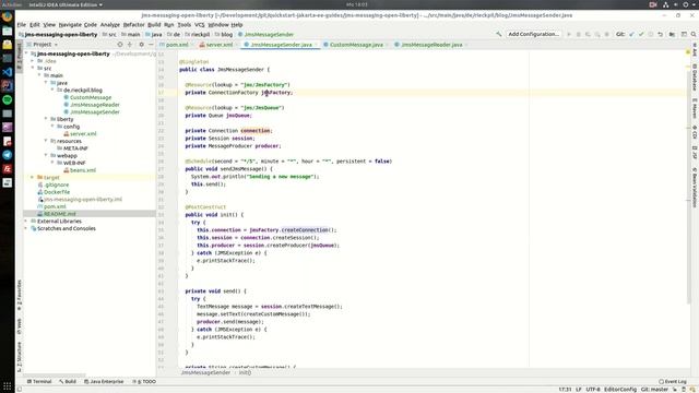 Jakarta Messaging introduction with Open Liberty смотреть онлайн