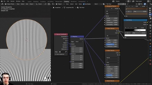 Procedural Tile Floor Material (Blender Tutorial) смотреть онлайн