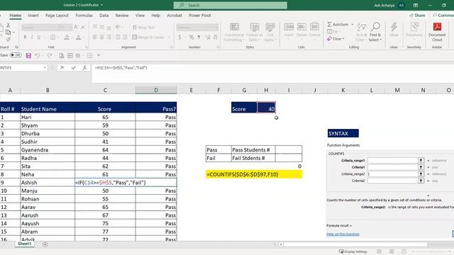 Countifs: Nepali : Microsoft Excel Nepali Tutorial : Video 2 смотреть онлайн