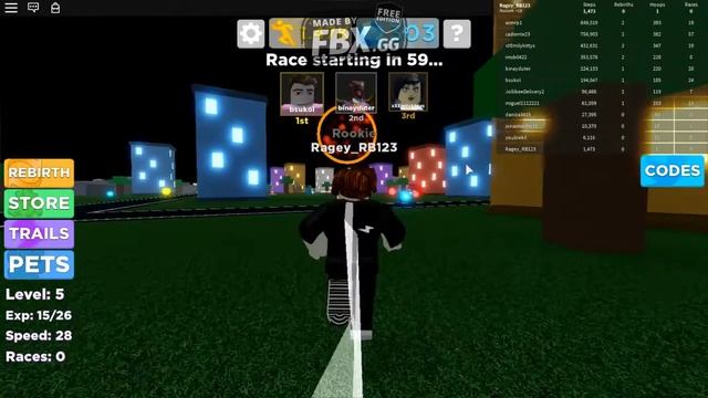 Top 3 Secret codes in Roblox Legends of Speed. смотреть онлайн
