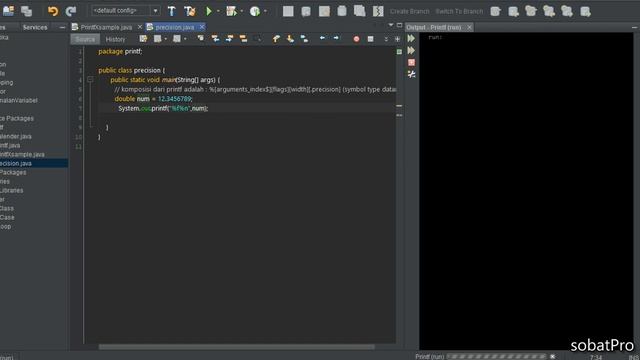 Tutorial Belajar Bahasa Java Buat Pemula - 48 [.precision] printf (on Going) смотреть онлайн