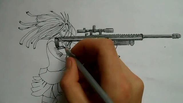 видео о рисовании аниме военной девушки простым карандашом поэтапно смотреть онлайн