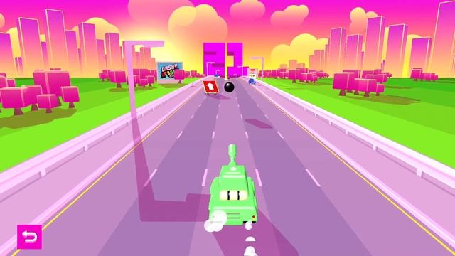 Dinosaur Rex Stomps on Cars Dashy Crashy Turbo Racing Game Let's Race for Distance Record! смотреть онлайн