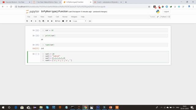 8-Python type() Function смотреть онлайн