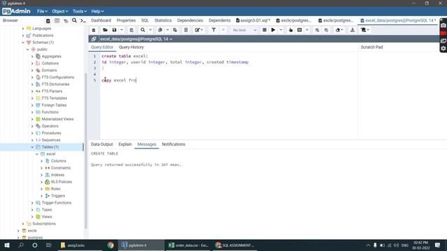 How to import excel files in pgAdmin or PostgreSQL. How to fix DateTime error in SQL. смотреть онлайн