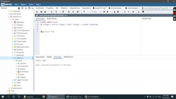 How to import excel files in pgAdmin or PostgreSQL. How to fix DateTime error in SQL.