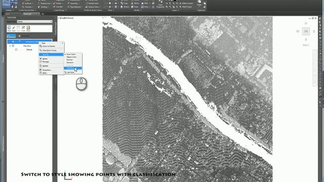 Autodesk AutoCAD Civil3D 2018 - ground surface from lidardata смотреть онлайн